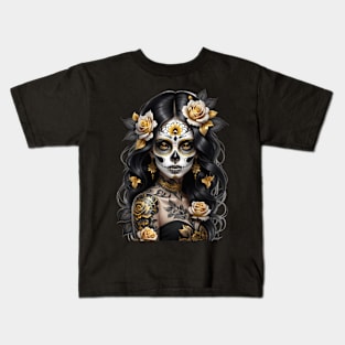 Catrina de Oro- Golden Catrina Kids T-Shirt